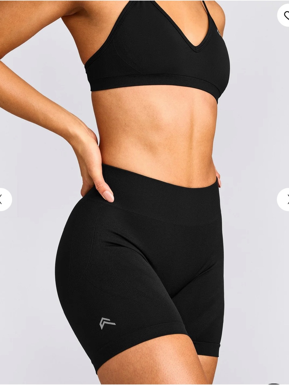 ONER ENHANCELIFT™ SEAMLESS SHORTS WITH GRAY LOGO NWT